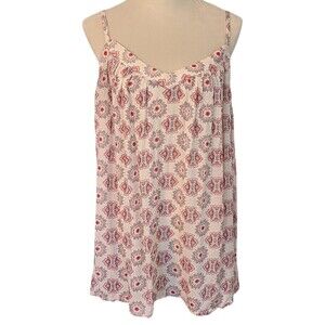 Torrid Women 3X Cami Tank Medallion Geo Floral Print Essential Boho Cottagecore